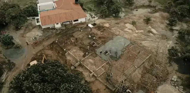 The site from above