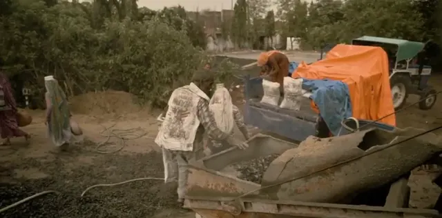 Construction work on the Mahua site